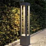 Architectural landscape brilliance: The Minimalist Bollard Light provides clear, safe, and sophisticated illumination for pathways and gardens.
