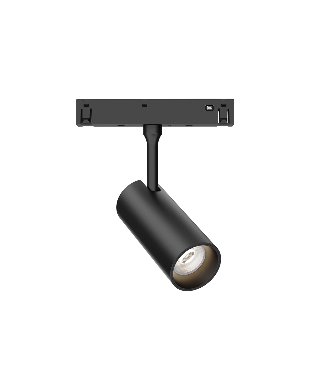 NJ-MTRKL-01 Magnetic Track Spot: Modern black adjustable magnetic LED spotlight for architectural task and accent lighting in Indian homes.