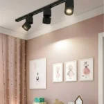 Neje-Lighting-Matte-Black-Architectural-Track-Spotlight Professional matte black LED track light spotlight by NEJÉ Lighting - High-end architectural accent lighting for luxury Indian homes, galleries, and retail showrooms. Premium alternative to Philips and White Teak track lighting.
